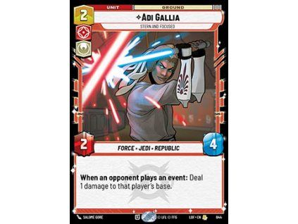 Adi Gallia, Stern and Focused (V.2)