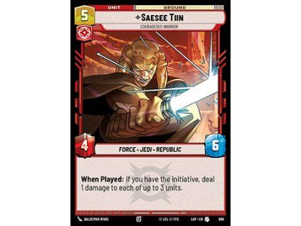 Saesee Tiin, Courageous Warrior (V.2)