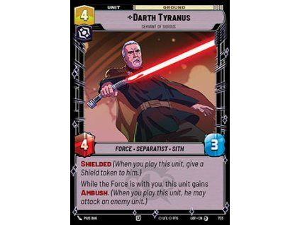 Darth Tyranus, Servant of Sidious (V.2)