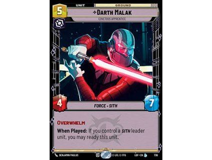 Darth Malak, Covetous Apprentice (V.2)