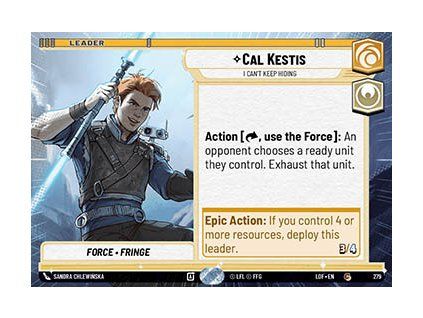 Cal Kestis, I Can't Keep Hiding (V.1)