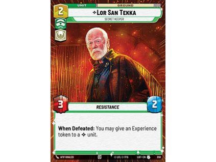 Lor San Tekka, Secret Keeper (V.1)