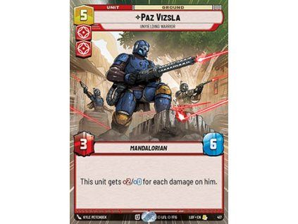 Paz Vizsla, Unyielding Warrior (V.1)