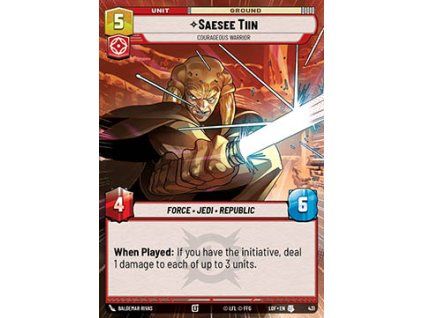 Saesee Tiin, Courageous Warrior (V.1)