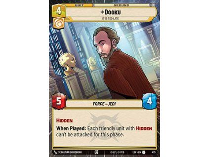 Dooku, It Is Too Late (V.1)