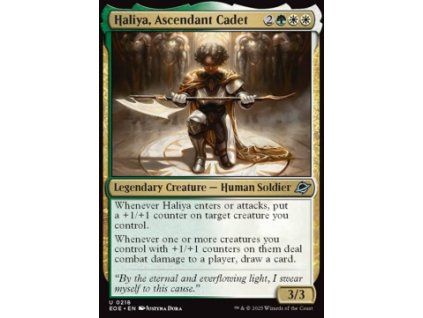 Haliya, Ascendant Cadet