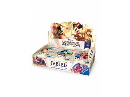 karetni hra lorcana fabled booster box 24 boosteru 900w