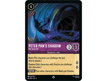 Peter Pan's Shadow - Not Sewn On