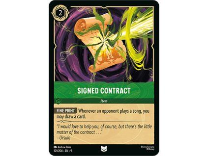 Signed Contract