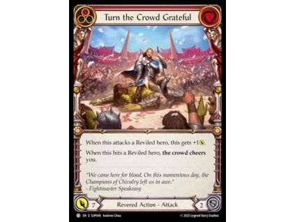 Turn the Crowd Grateful (Red) (Rainbow Foil)