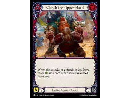 Clench the Upper Hand (Blue) (Rainbow Foil)