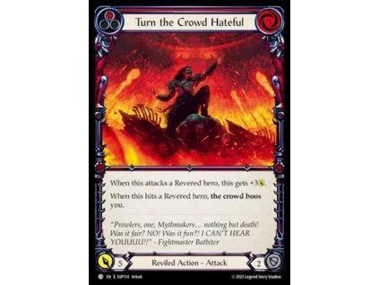 Turn the Crowd Hateful (Red) (Regular)