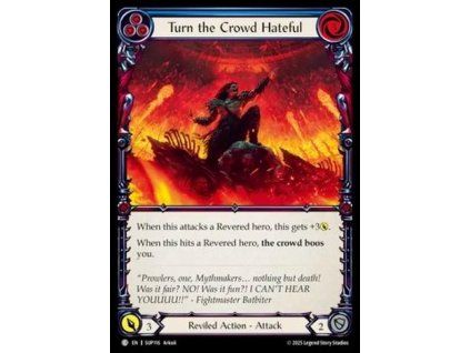 Turn the Crowd Hateful (Blue) (Rainbow Foil)