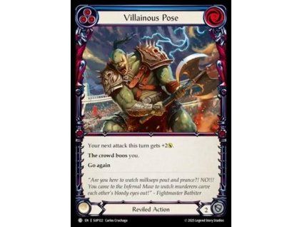 Villainous Pose (Blue) (Regular)