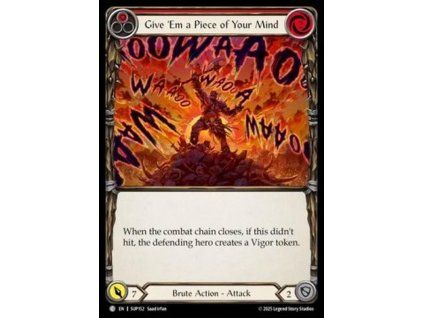 Give 'Em a Piece of Your Mind (Red) (Regular)