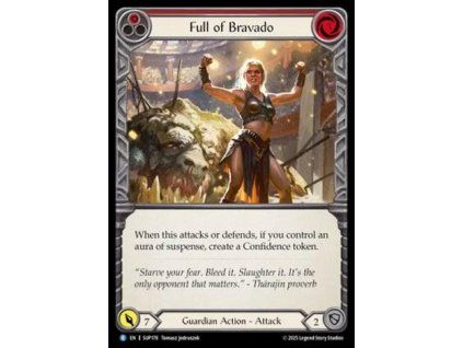 Full of Bravado (Red) (Regular)