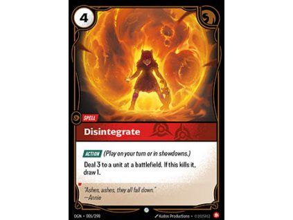 Disintegrate