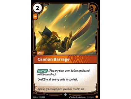 Cannon Barrage