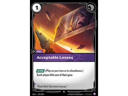 Acceptable Losses