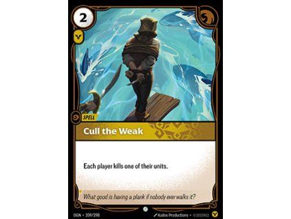 Cull the Weak