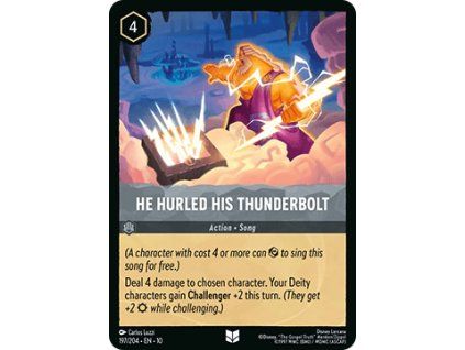 He Hurled His Thunderbolt (V.1)