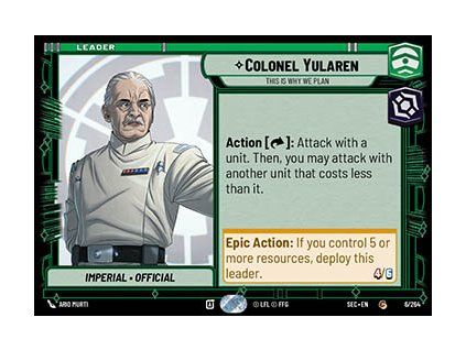 Colonel Yularen, This Is Why We Plan