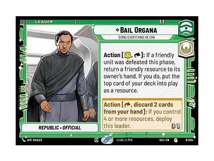Bail Organa, Doing Everything He Can