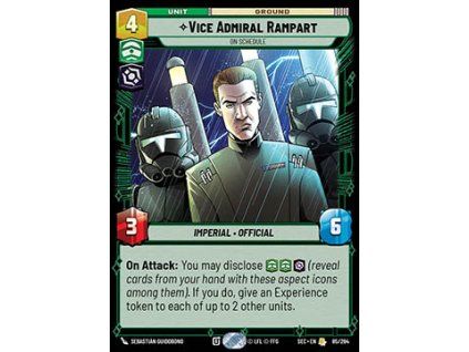 Vice Admiral Rampart, On Schedule (V.1)