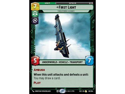 First Light, Threatening Elegance (V.1)