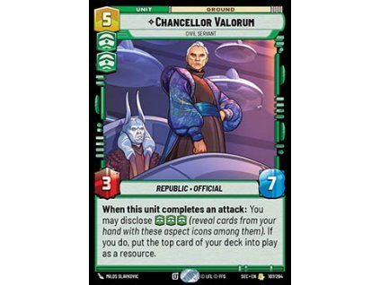 Chancellor Valorum, Civil Servant (V.1)