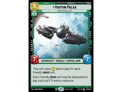 Vuutun Palaa, Droid Control Ship (V.1)