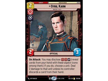 Syril Karn, Where Is He? (V.1)