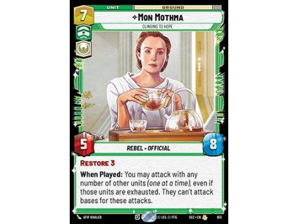 Mon Mothma, Clinging to Hope (V.2)
