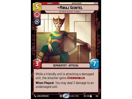 Miraj Scintel, The Weak Deserve to Kneel (V.2)