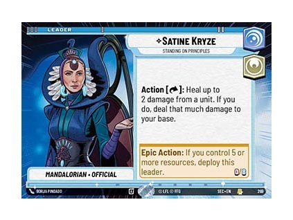 Satine Kryze, Standing on Principles (V.1)