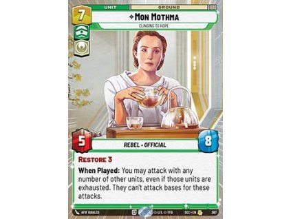 Mon Mothma, Clinging to Hope (V.1)