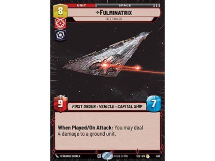 Fulminatrix, Fleet Killer (V.1)