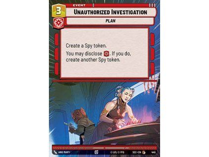 Unauthorized Investigation (V.1)