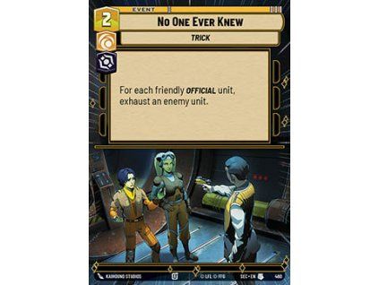 No One Ever Knew (V.1)