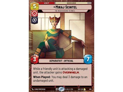Miraj Scintel, The Weak Deserve to Kneel (V.2)