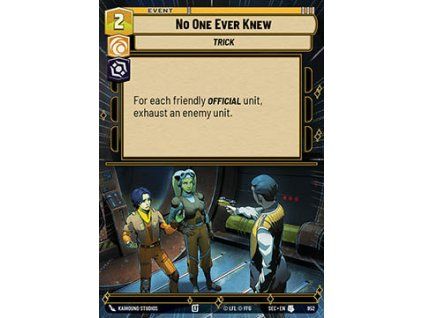 No One Ever Knew (V.2)