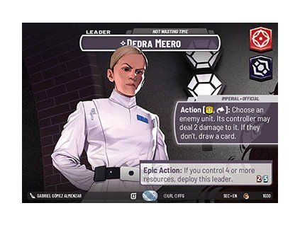Dedra Meero, Not Wasting Time (V.2)