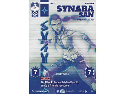 Synara San, Harboring a Secret (V.2)