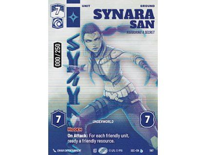 Synara San, Harboring a Secret (V.5)