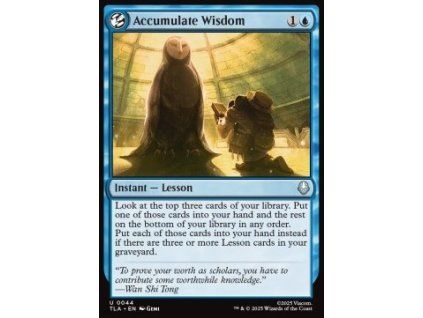 Accumulate Wisdom