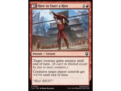 How to Start a Riot