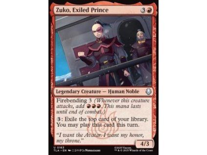 Zuko, Exiled Prince