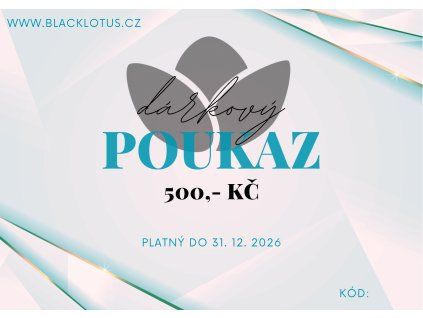 Dárkový poukaz v hodnotě 500 Kč 31.12.2026