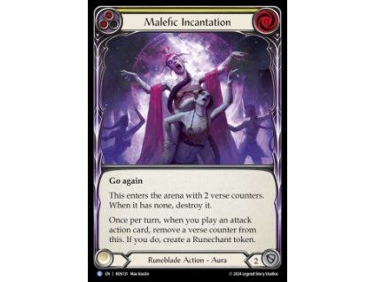 Malefic Incantation (Yellow) (Regular)