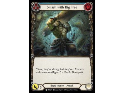 Smash with Big Tree (Blue) (Rainbow Foil)
